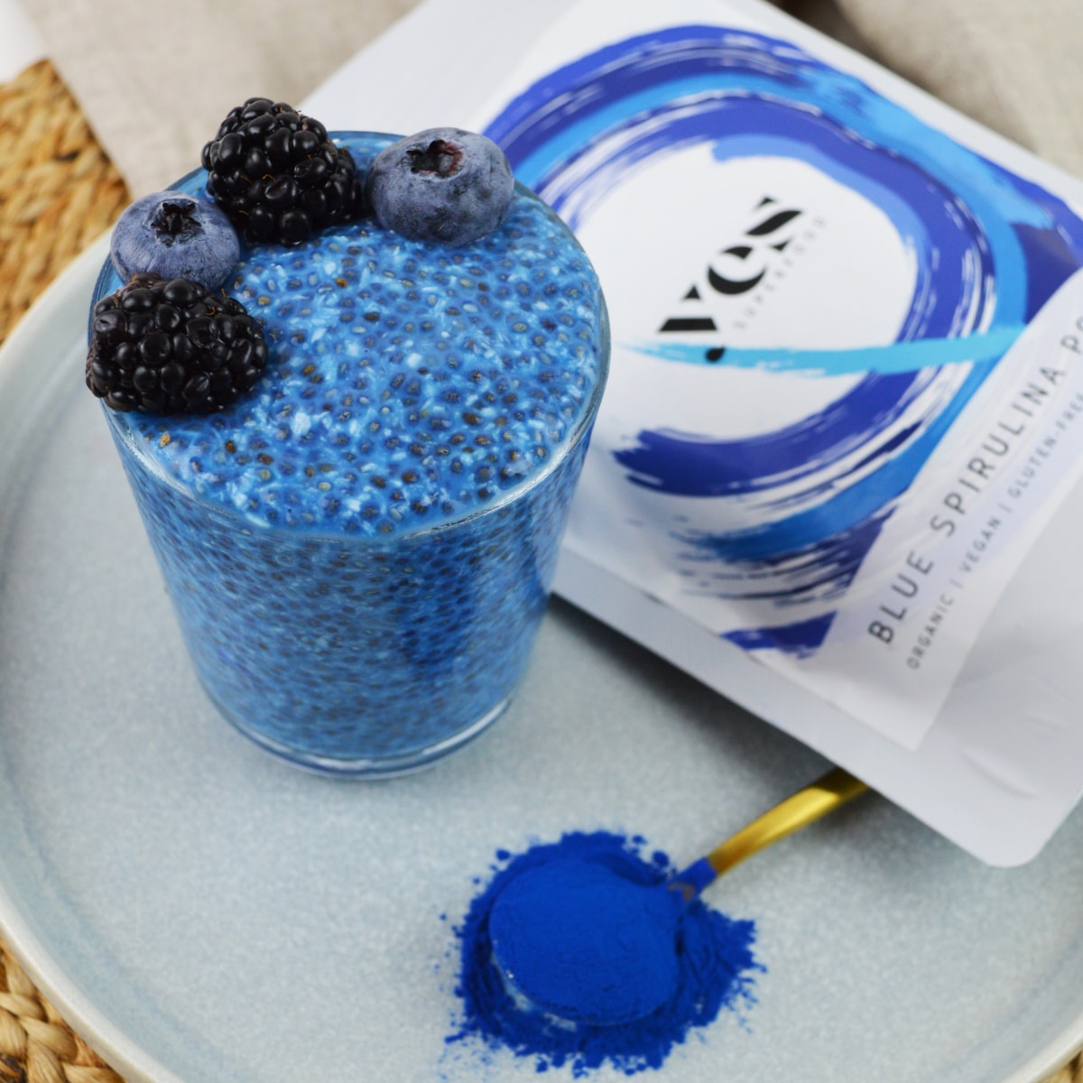 BLUE COCONUT CHIA PUDDING - Yes Superfood