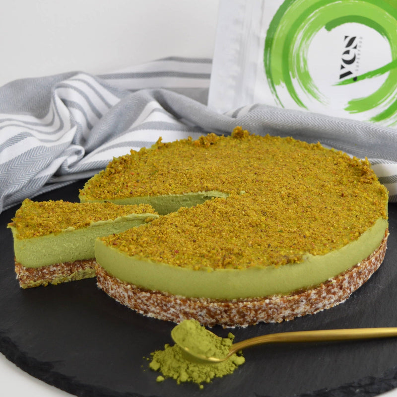 RAW VEGAN MATCHA CAKE - Yes Superfood