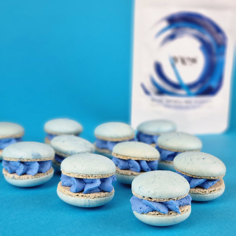 Blue Spirulina Macarons - Yes Superfood