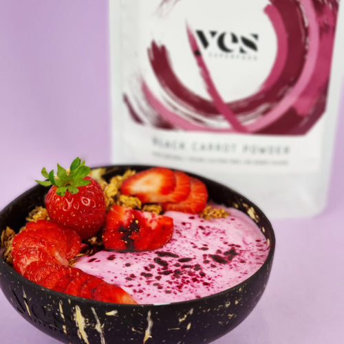 Black Carrot Yogurt Bowl - Yes Superfood