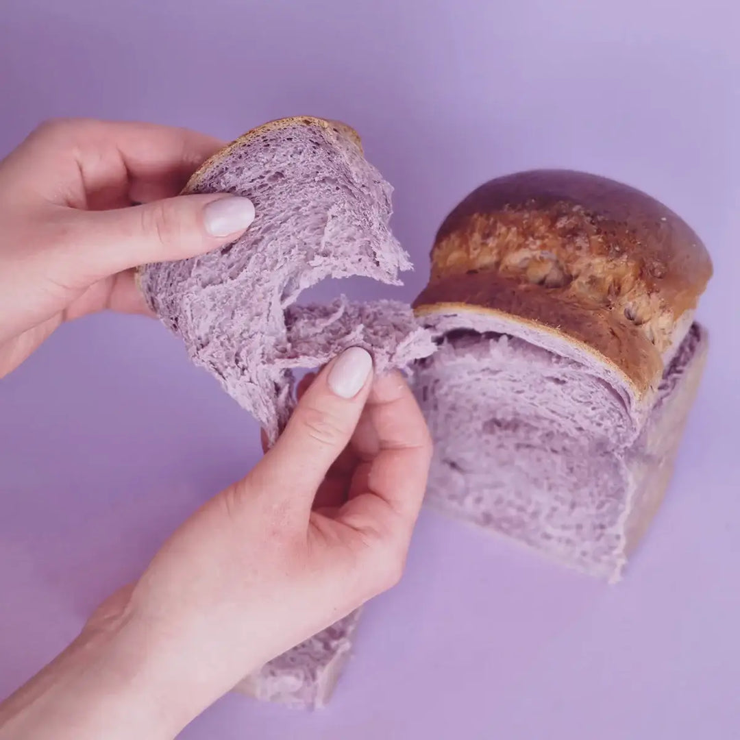 Black Carrot Powder used to create a soft purple colour in milk bread