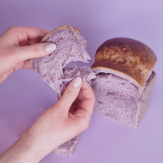 Black Carrot Powder used to create a soft purple colour in milk bread