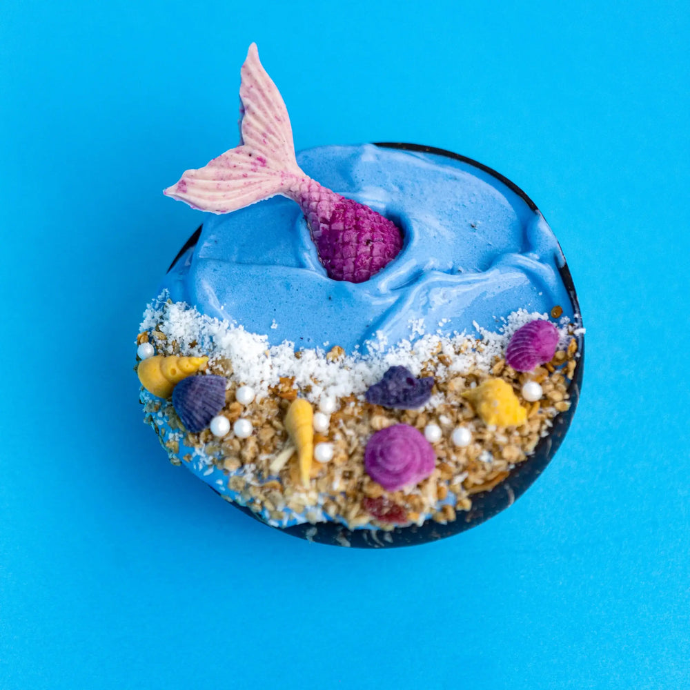 Mermaid and seashell silicone molds natural food coloring powder
